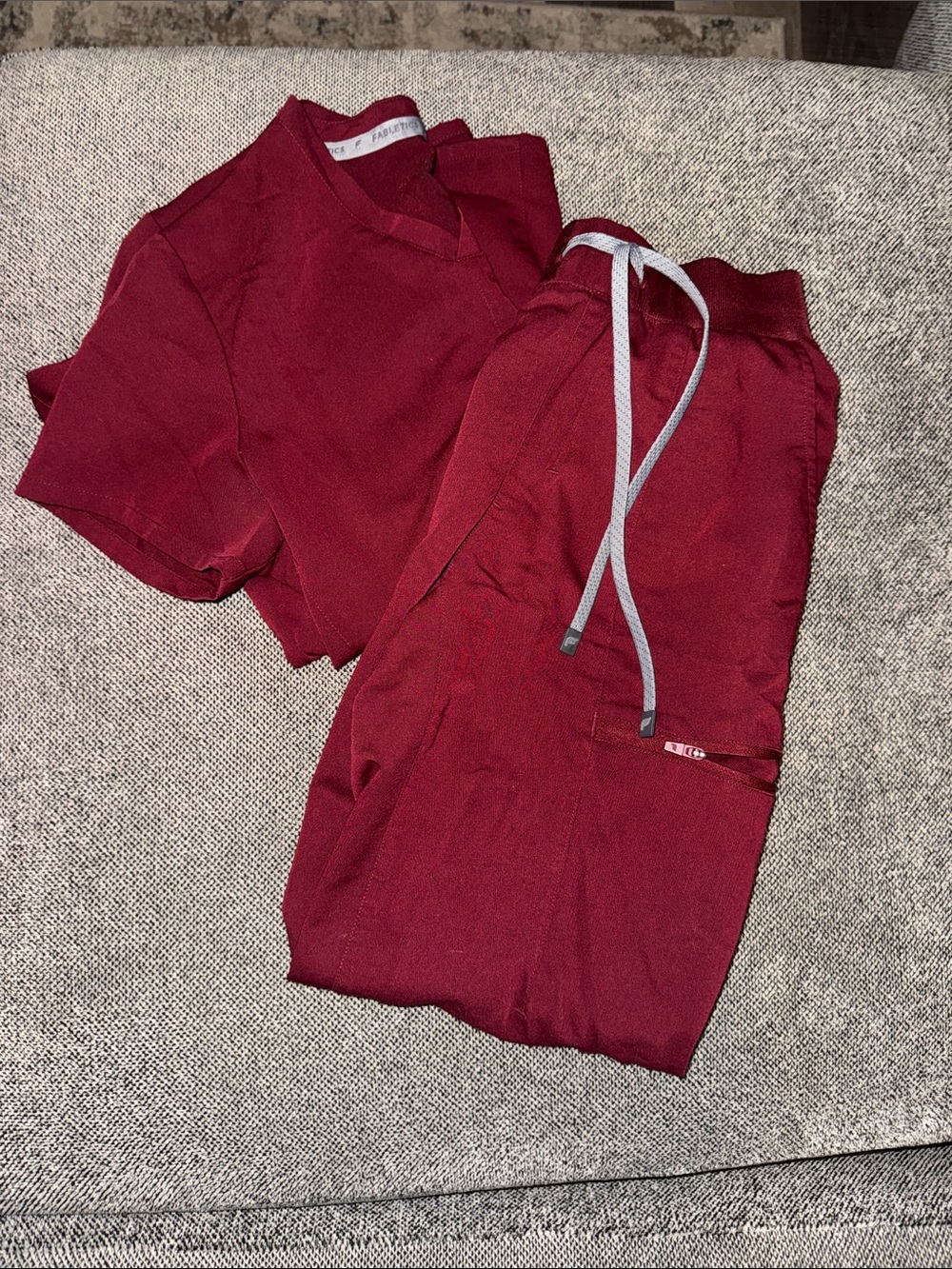 Fabletics Women's Burgundy Track Pants & Joggers Set